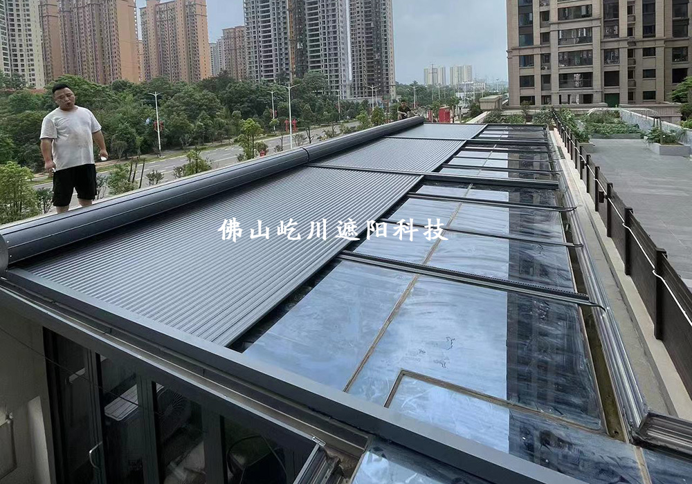 遮阳人字顶安装